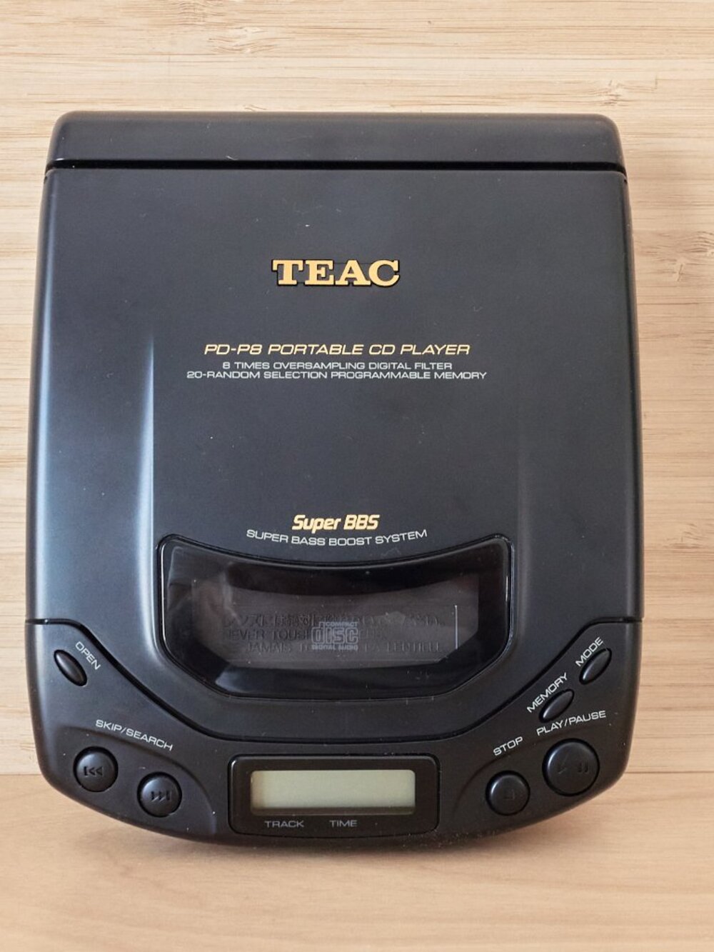 TEAC PD-P8 Portable CD Player Vintage Personal Disc Player Tested Working